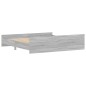 vidaXL Estructura de cama con cabecero piecero gris Sonoma 180x200 cm vidaXL Estructura de cama con cabecero piecero gris Sonoma 180x200 cm