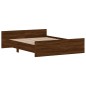 vidaXL Estructura de cama con cabecero piecero roble marrón 160x200 cm vidaXL Estructura de cama con cabecero piecero roble marrón 160x200 cm