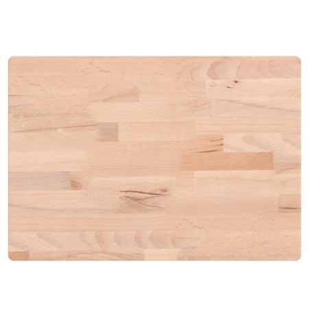 vidaXL Tabla de cortar madera maciza de haya 50x35x4 cm