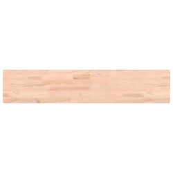 vidaXL Estante de pared madera maciza de haya 100x20x1,5 cm