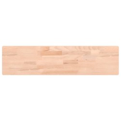 vidaXL Estante de pared madera maciza de haya 80x20x4 cm