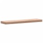 vidaXL Estante de pared madera maciza de haya 80x20x4 cm