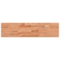 vidaXL Estante de pared madera maciza de haya 80x20x4 cm