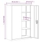 vidaXL Armario archivador de acero gris antracita y blanco 90x40x140cm