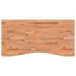 vidaXL Tablero de escritorio madera maciza de haya 110x(50-55)x1,5 cm vidaXL Tablero de escritorio madera maciza de haya 110x(50-55)x1,5 cm