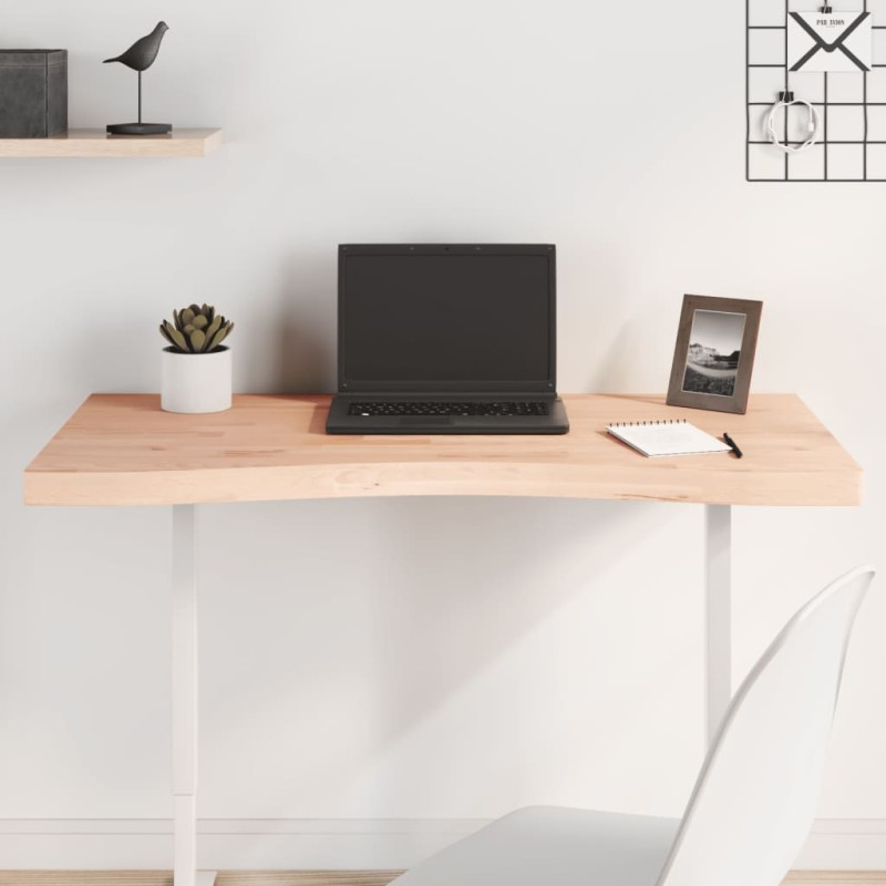 vidaXL Tablero de escritorio madera maciza de haya 100x(45-50)x4 cm vidaXL Tablero de escritorio madera maciza de haya 100x(45-50)x4 cm