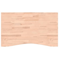 vidaXL Tablero de escritorio madera maciza de haya 100x(55-60)x4 cm