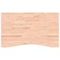 vidaXL Tablero de escritorio madera maciza de haya 100x(55-60)x4 cm vidaXL Tablero de escritorio madera maciza de haya 100x(55-60)x4 cm