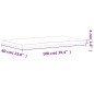 vidaXL Tablero de escritorio madera maciza de haya 100x(55-60)x4 cm vidaXL Tablero de escritorio madera maciza de haya 100x(55-60)x4 cm