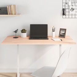 vidaXL Tablero de escritorio madera maciza de haya 110x60x1,5 cm