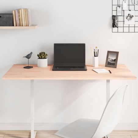 vidaXL Tablero de escritorio madera maciza de haya 110x60x1,5 cm