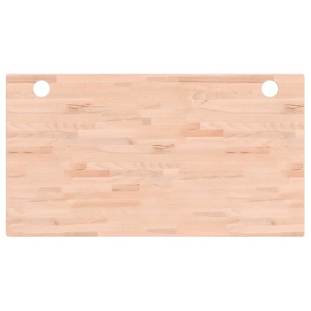 vidaXL Tablero de escritorio madera maciza de haya 110x60x1,5 cm