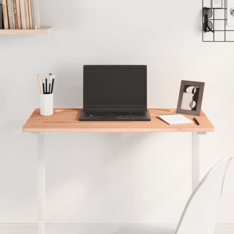 vidaXL Tablero de escritorio madera maciza de haya 80x40x1,5 cm vidaXL Tablero de escritorio madera maciza de haya 80x40x1,5 cm