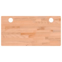 vidaXL Tablero de escritorio madera maciza de haya 80x40x1,5 cm