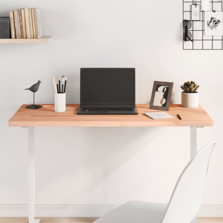 vidaXL Tablero de escritorio madera maciza de haya 100x50x2,5 cm