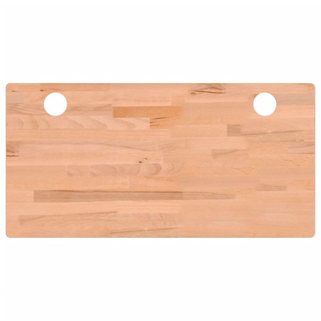 vidaXL Tablero de escritorio madera maciza de haya 100x50x2,5 cm
