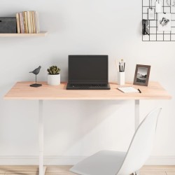 vidaXL Tablero de escritorio madera maciza de haya 110x55x1,5 cm