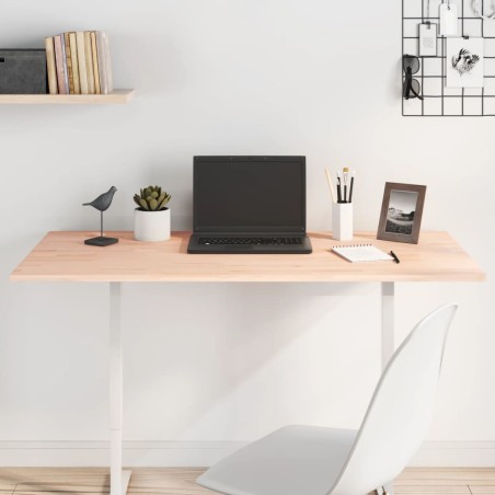 vidaXL Tablero de escritorio madera maciza de haya 110x55x1,5 cm