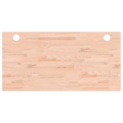 vidaXL Tablero de escritorio madera maciza de haya 110x55x1,5 cm