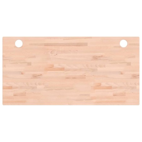 vidaXL Tablero de escritorio madera maciza de haya 110x55x1,5 cm