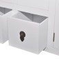 vidaXL Mueble de TV madera contrachapada blanco 110x24x48 cm vidaXL Mueble de TV madera contrachapada blanco 110x24x48 cm