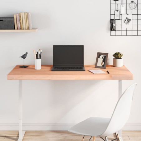 vidaXL Tablero de escritorio madera maciza de haya 110x55x4 cm
