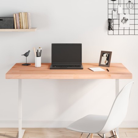 vidaXL Tablero de escritorio madera maciza de haya 110x60x4 cm