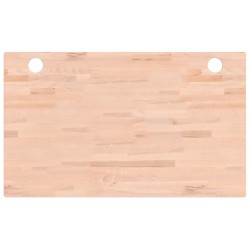 vidaXL Tablero de escritorio madera maciza de haya 100x60x2,5 cm