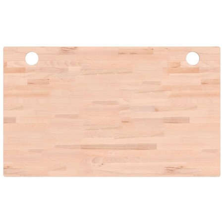 vidaXL Tablero de escritorio madera maciza de haya 100x60x2,5 cm