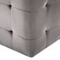 vidaXL Mesitas de noche 2 unidades terciopelo gris 30x30x30 cm