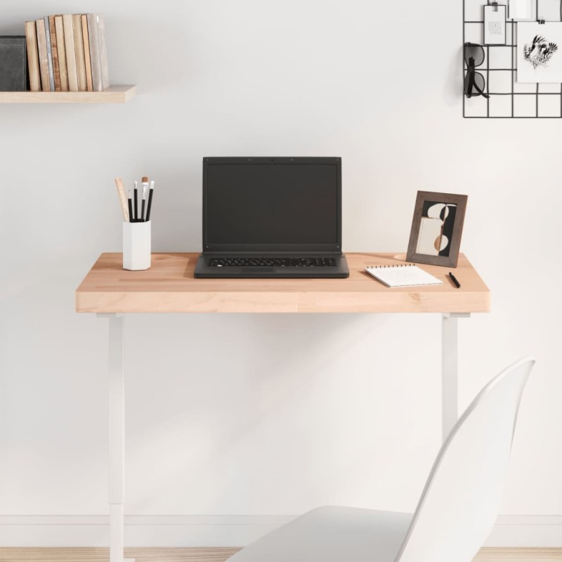 vidaXL Tablero de escritorio madera maciza de haya 80x40x4 cm vidaXL Tablero de escritorio madera maciza de haya 80x40x4 cm