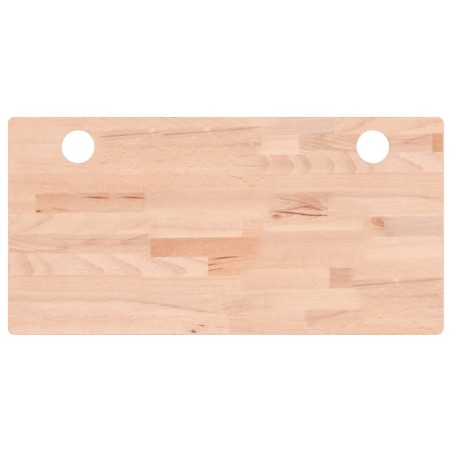 vidaXL Tablero de escritorio madera maciza de haya 80x40x4 cm