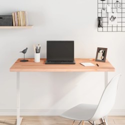 vidaXL Tablero de escritorio madera maciza de haya 100x60x2,5 cm