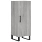 vidaXL Aparador alto madera contrachapada gris Sonoma 34,5x34x180 cm vidaXL Aparador alto madera contrachapada gris Sonoma 34,5x34x180 cm