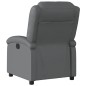 vidaXL Sillón reclinable de cuero sintético gris vidaXL Sillón reclinable de cuero sintético gris