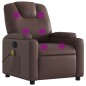 vidaXL Sillón de masaje reclinable cuero sintético marrón vidaXL Sillón de masaje reclinable cuero sintético marrón