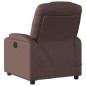 vidaXL Sillón de masaje reclinable cuero sintético marrón vidaXL Sillón de masaje reclinable cuero sintético marrón