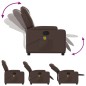 vidaXL Sillón de masaje reclinable cuero sintético marrón vidaXL Sillón de masaje reclinable cuero sintético marrón
