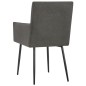 vidaXL Sillas de comedor con reposabrazos 2 unidades tela gris topo vidaXL Sillas de comedor con reposabrazos 2 unidades tela gris topo
