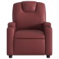 vidaXL Sillón reclinable de cuero sintético rojo tinto vidaXL Sillón reclinable de cuero sintético rojo tinto