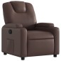 vidaXL Sillón reclinable de cuero sintético marrón vidaXL Sillón reclinable de cuero sintético marrón