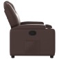 vidaXL Sillón reclinable de cuero sintético marrón vidaXL Sillón reclinable de cuero sintético marrón