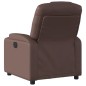 vidaXL Sillón reclinable de cuero sintético marrón vidaXL Sillón reclinable de cuero sintético marrón