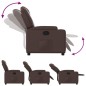 vidaXL Sillón reclinable de cuero sintético marrón vidaXL Sillón reclinable de cuero sintético marrón