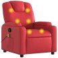 vidaXL Sillón de masaje reclinable cuero sintético rojo vidaXL Sillón de masaje reclinable cuero sintético rojo