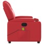 vidaXL Sillón de masaje reclinable cuero sintético rojo vidaXL Sillón de masaje reclinable cuero sintético rojo