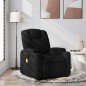 vidaXL Sillón reclinable de masaje de tela negro vidaXL Sillón reclinable de masaje de tela negro