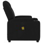 vidaXL Sillón reclinable de masaje de tela negro vidaXL Sillón reclinable de masaje de tela negro