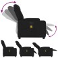 vidaXL Sillón reclinable de masaje de tela negro vidaXL Sillón reclinable de masaje de tela negro