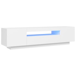 vidaXL Mueble para TV con luces LED blanco 160x35x40 cm